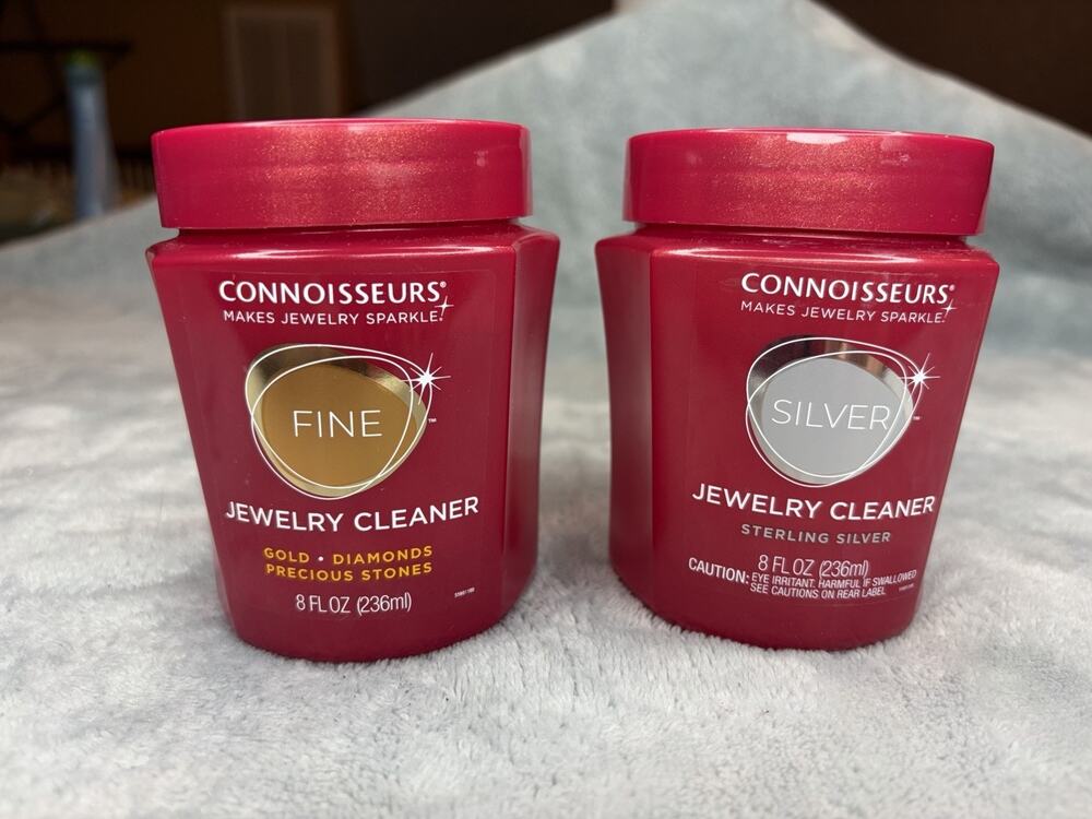 NEW Connoisseurs Jewelry Cleaner Gold Diamond, Sterling Silver (bundle) 8 fl oz